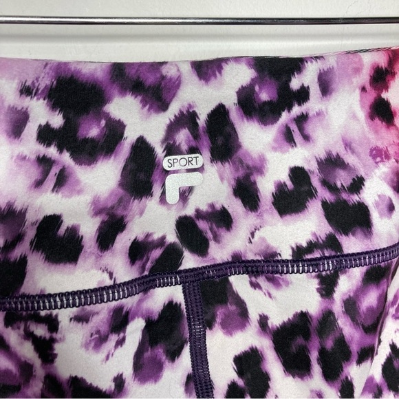 Fila capri leggings multi colored animal Print size XL - Picture 4 of 5